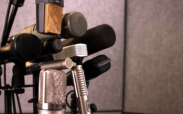 Testing microphones at Sonic College